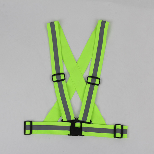 Night Running Cycling Reflective Safety Jacket Breathable High Visibility Security Vest